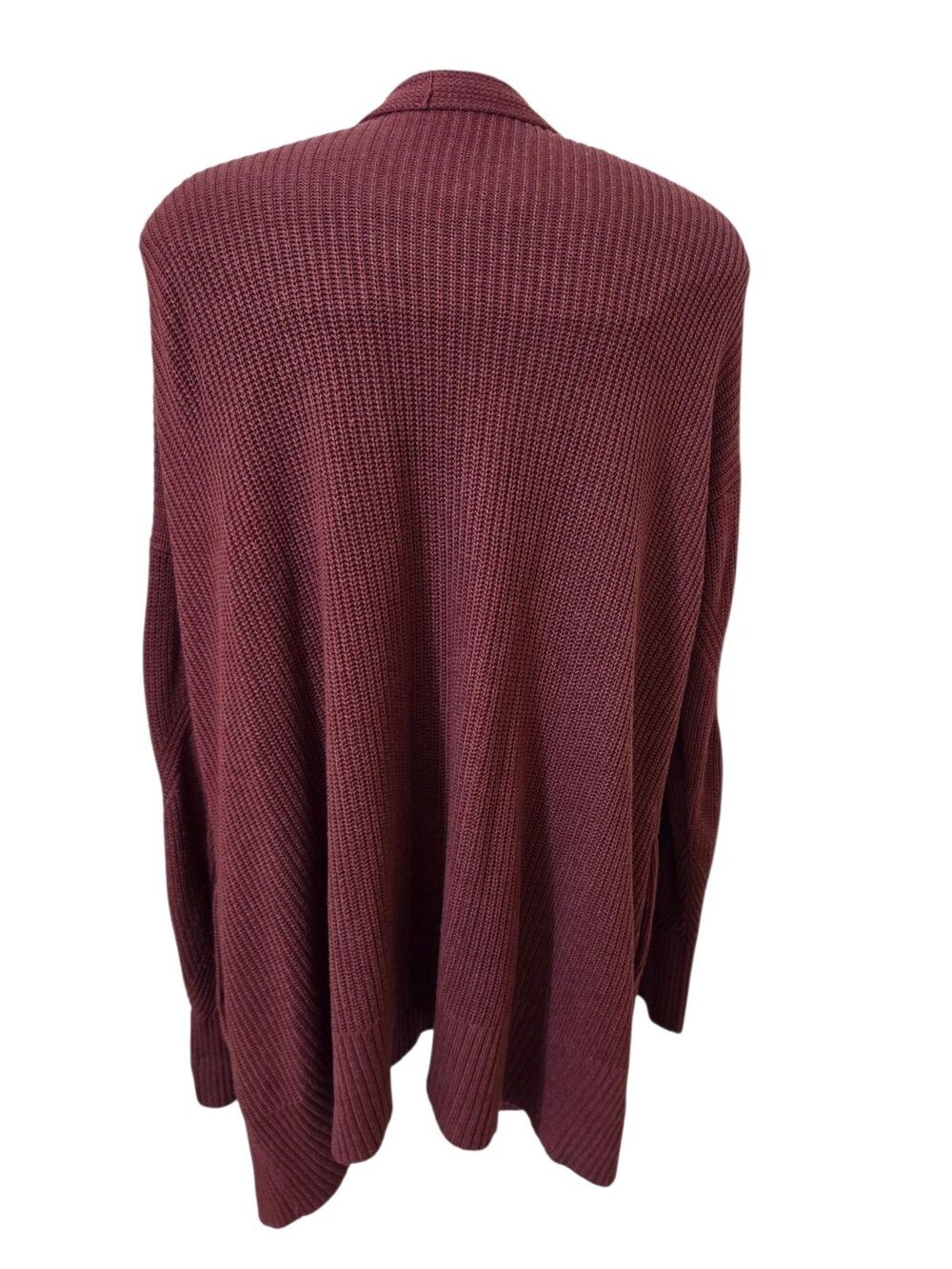 Lululemon Cashlu Sweater Wrap Knit Pockets Heathered Mulled Wine Women's L/XL U2 - Picture 2 of 10